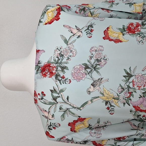 Investments Floral Cottagecore Coquette Boho Kimono Bell Sleeve Blouse Size XL - Picture 6 of 10